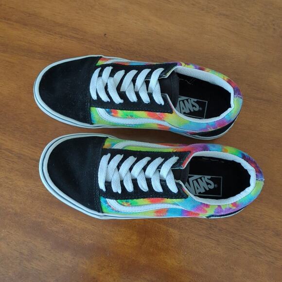 Vans Old Skool Kids 'Spiral Tie Dye' size 1.5 - Picture 4 of 6